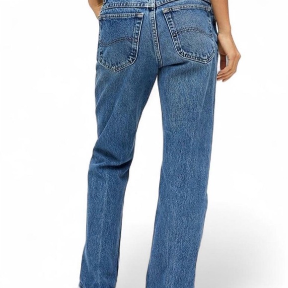 Lee Classic Blue Jeans with Tan Patch - Picture 4 of 4